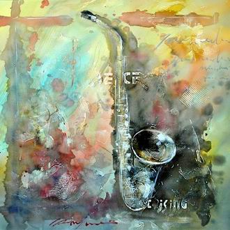Musical Instrument oil painting